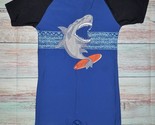 Phibee Boys Shark Short Sleeve One Piece Rashguard Swimsuit Size 10 - $10.99