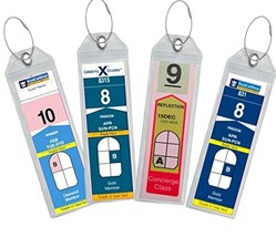 Royal Caribbean Luggage Tags Holder Zip Seal &amp; Steel Celebrity Cruise 8 Per Pack - £11.25 GBP