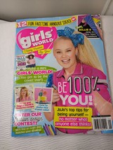 GIRLS WORLD June 2020 JoJo Siwa Jo Jo cover teen magazine girl&#39;s - £14.08 GBP