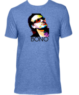 Bono U2 Unisex T Shirt, Men and Women Short Sleeves - $22.99+