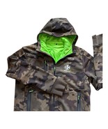 RLX Ralph Lauren Camo Jacket Men&#39;s Size Medium Hood Full Zip Lined Camou... - $37.61