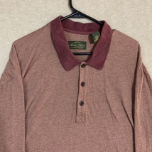 Orvis Signature Collection Long Sleeve Pima Cotton Polo Shirt Mens 2XL XXL Red - £18.75 GBP