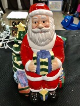 RARE VINTAGE JAY IMPORT SANTA CLAUS 12&quot; TALL COOKIE JAR CHRISTMAS HOLIDAY - $22.77