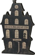 Pbk Halloween Decor  Dead & Breakfast Inn Chunky Village Sitter - £26.67 GBP