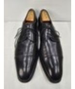 Pierre Cardin Men&#39;s Leather Derby Shoes Sz 12 Made in Greece Black Vinta... - $84.99