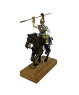 Vintage Imperial Guard French Napoleonic War On Horseback Metal Soldier ... - $15.20
