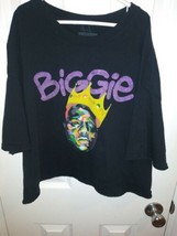 Biggie Smalls Crop Top Cut Distressed Sz L Big Poppa Notorious B.I.G - $39.59