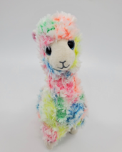 8&quot;  Ty Beanie Babies Lola Rainbow Llama Plush Stuffed Animal Toy B39 - $13.67 CAD