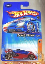 2005 Hot Wheels #66 Track Aces 6/10 OPEN ROAD-STER Dark Red w/oCenter-FlameTampo - £6.06 GBP