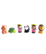 Fisher Price Little People Figures Lot Panda Turtle Peanuts Lucy Duplica... - $159.54 MXN