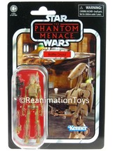 Star Wars Vintage Collection VC78 Phantom Menace TPM Articulate Battle Droid MOC - £39.04 GBP