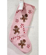 Cupcakes and Cashmere Christmas Stocking Gingerbread Peppermint Candy 22&quot; - €31,53 EUR