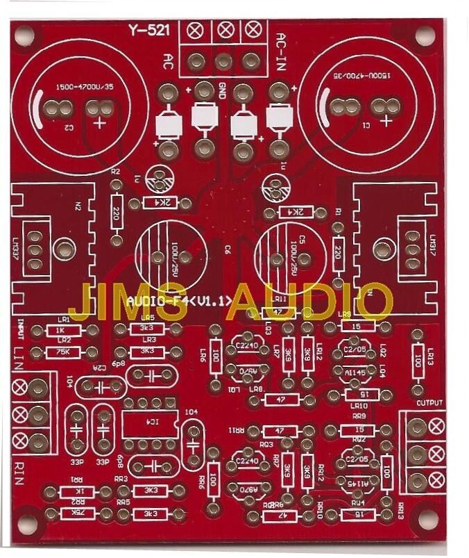 Opamp input plus Diamond Buffer preamplifier stereo w/ on-board regulato... - $7.87