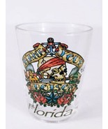 Name Your Poison Florida Skull With Patch 2.25&quot; Collectible Shot Glass - $9.41