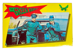 Green Hornet Vintage Postcard 1966 TV Show Britt Reid &amp; Kato Bruce Exit Car - £39.56 GBP
