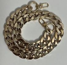 Acrylic shiny gold chain link bag strap - $28.36