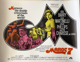 Maroc 7 1967 vintage movie poster - £78.47 GBP