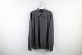 Vintage 90s Streetwear Mens Large Merino Wool Knit Lightweight Collared Sweater - £46.62 GBP