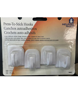 LOT OF 3 Helping Hand Press-To-Stick Hooks 4 IN EACH PACK - €9,08 EUR