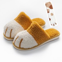 [Free Sock] Super Cute Cat Paw Women Slipers Winter House Bedroom Keep Warm Plus - £23.25 GBP