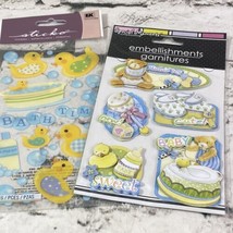 Baby Ducky Stickers Scrapbook Embellishments New Lot of 2 Packages  - $9.89