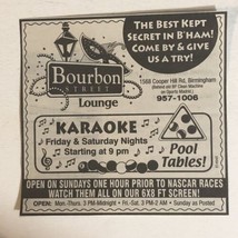 1990s Bourbon Street Lou Restaurant Vintage Print Ad Advertisement Alabama pa19 - £6.31 GBP