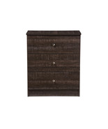 Sheraton Espresso Brown Wood 3-Drawer Storage Chest - $2,632.27 MXN