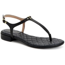 Charter Club Women Flat Slingback Sandal Carinna Size US 5.5M Black Faux... - $27.72