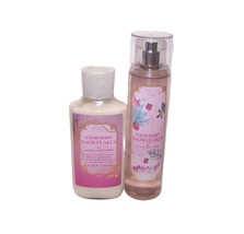 Strawberry Snowflakes Fragrance Mist Body Lotion Bath &amp; Body Works 2 Piece Set - £24.66 GBP