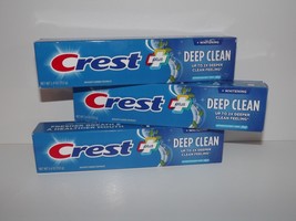 3 Tubes Crest Plus Deep Clean Toothpaste Effervescent Mint 5.4 Oz 10/2026 (L) - £22.31 GBP