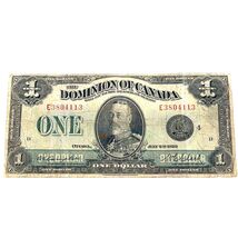 1923 Dominion Of Canada 1 $ Schein In Feinem Zustand Pick #33o - $76.30