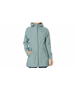 New NWT Prana Smoky Blue Womens M Jacket Coat Zip Long Snap Pockets Rain... - £213.66 GBP