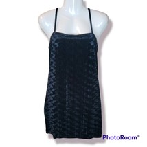 NWOT Black Stretchy Criss Cross Back Mini Dress sz M - £16.34 GBP