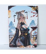 Ningguong Waifu Card Anime Girl Wall Sake Japan Art Oversized Board A5 - $22.76