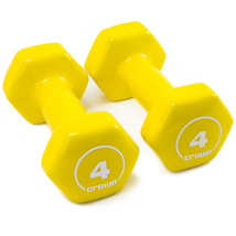 Vinyl Hex Hand Weights, 4 LB - £14.95 GBP