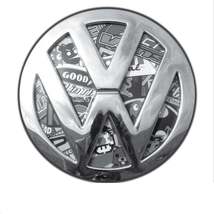VW Golf mk4 black &amp; white sitckerbomb - rear badge inserts. tdi, r32 GT - £12.53 GBP
