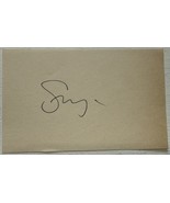 Sting Autographed Signed Vintage 3x5 Signature Page &quot;The Police&quot; - $45.00