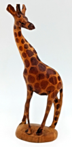 Hand Carved Giraffe Sculpture From South Africa 8in Tall - $29.99