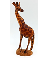 Hand Carved Giraffe Sculpture From South Africa 8in Tall - £23.48 GBP
