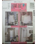 McCall&#39;s 5283 Home Dec In-A-Sec Valance, Swag, Jabot Pattern - £6.57 GBP