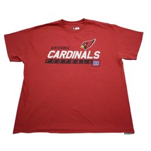 NFL Team Apparel Shirt Mens XL Red Short Sleeve Arizona Cardinals Football Tee - £14.92 GBP