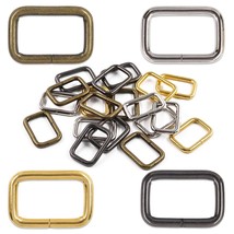 60 Pcs 1 Inch/25Mm Metal Rectangle Ring Assorted 4 Color Strong Bag Purs... - $21.98