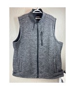 Cody James Mens Charcoal Grey Full Zip Fleece Western Vest Sherpa Size 2XL - $34.97 CAD