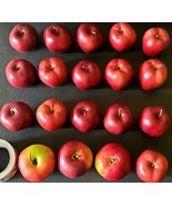RED APPLES LOT OF 19 PROP Replica FAUX  Fake Fruits - £19.61 GBP