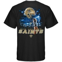 New Orl EAN S Saints New With Tags Sky Helmet T-Shirt Black Shirt Nfl Licensed - £17.36 GBP+