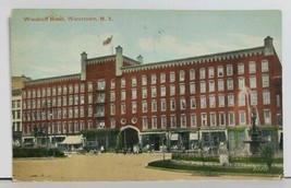 Watertown NY Woodruff Hotel 1912 to Geneva Postcard M5 - $10.95