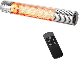 Wall-Mounted Electric Infrared Heater, 700W/1500W Patio Heater With, Bac... - $319.99