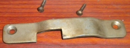 Vintage National Sewing Machine Co. Bed Latch Striker Plate/Catch w/2 Screws - $10.00