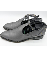 Freda Salvador Ankle Wrap Loafers Dark Gray Dark Gray/Silver Size 7 - $64.71 CAD
