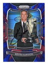 Autographed Kevin Harvick 2021 Panini Prizm Racing Rare Red &amp; Blue Hyper Prizm ( - £42.24 GBP